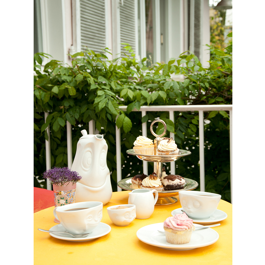 T01.41.01 Чайная пара tassen grinning 200 мл белая Tassen by FIFTYEIGHT PRODUCTS  - Вид №3