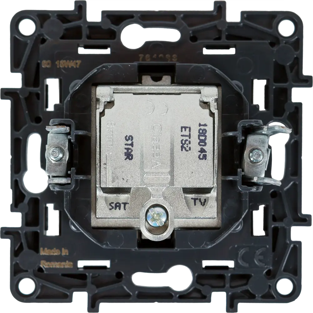 Розетка TV-SAT Legrand Structura двухкабельная цвет магнезиум 82064657 STLM-2093448 - Вид №4