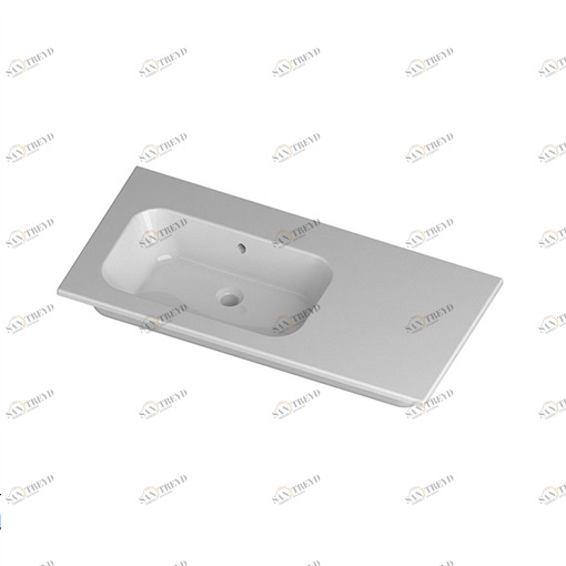 QS106SX101 Подвесная раковина настенная овальная Disegno Ceramica  белая 