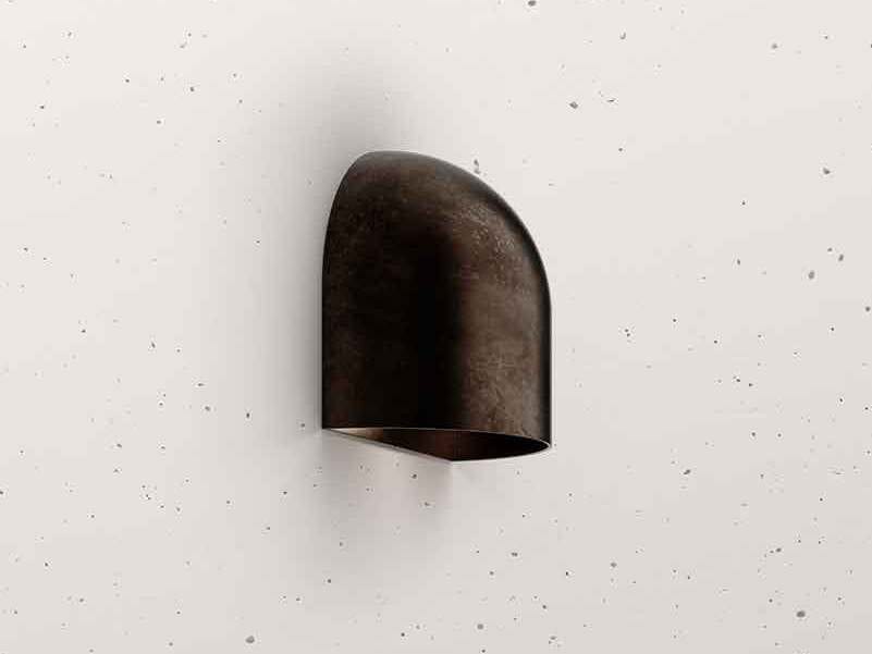 Латунная светодиодная наружная настенная лампа Il Fanale Mask ARCH-00089620