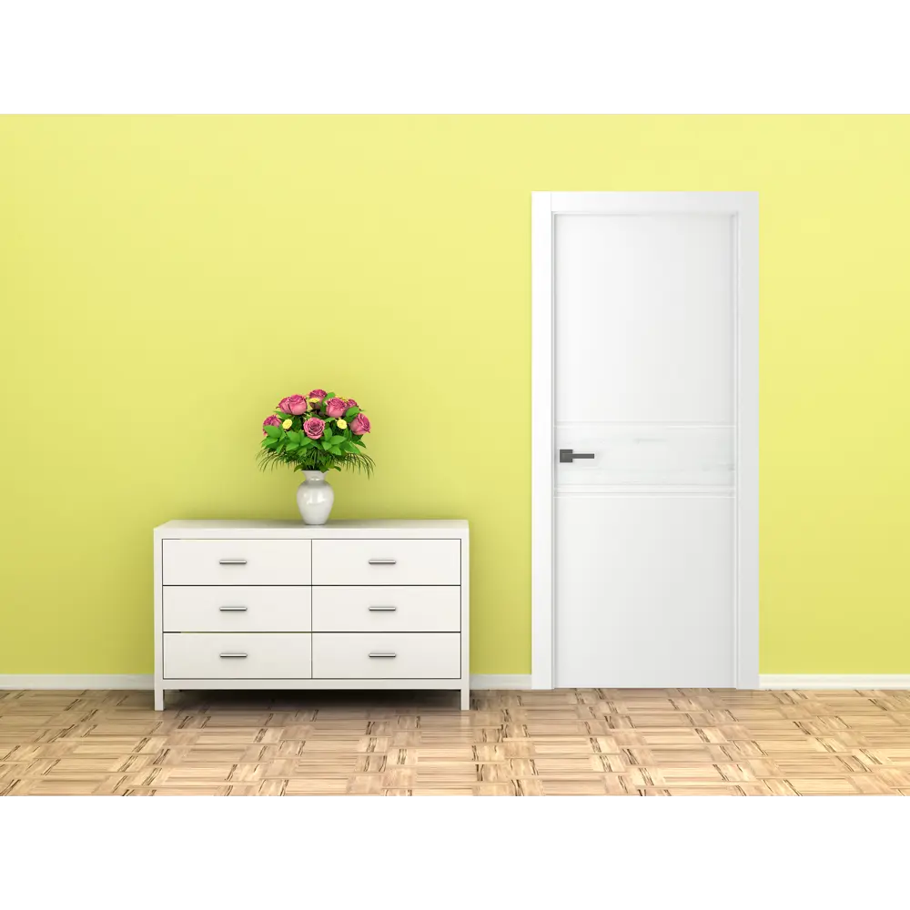 Дверь межкомнатная глухая Твинвуд2 эмаль белый 2200x600 мм BELWOODDOORS STLM-2168864 - Вид №1