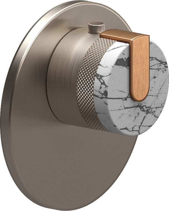 E-8027-R2MWE-L1BRG-BNi-T Термостатический переключатель 3/4-Внешняя часть GRAFF MOD+