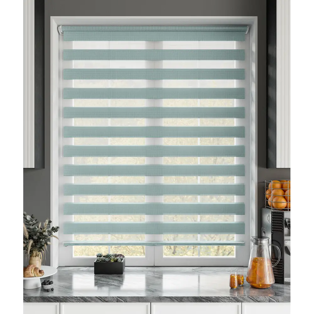 Рулонная штора день-ночь MIAMOZA Петер 55×160 см бирюзовая 89411398 STLM-1567350 - Вид №8