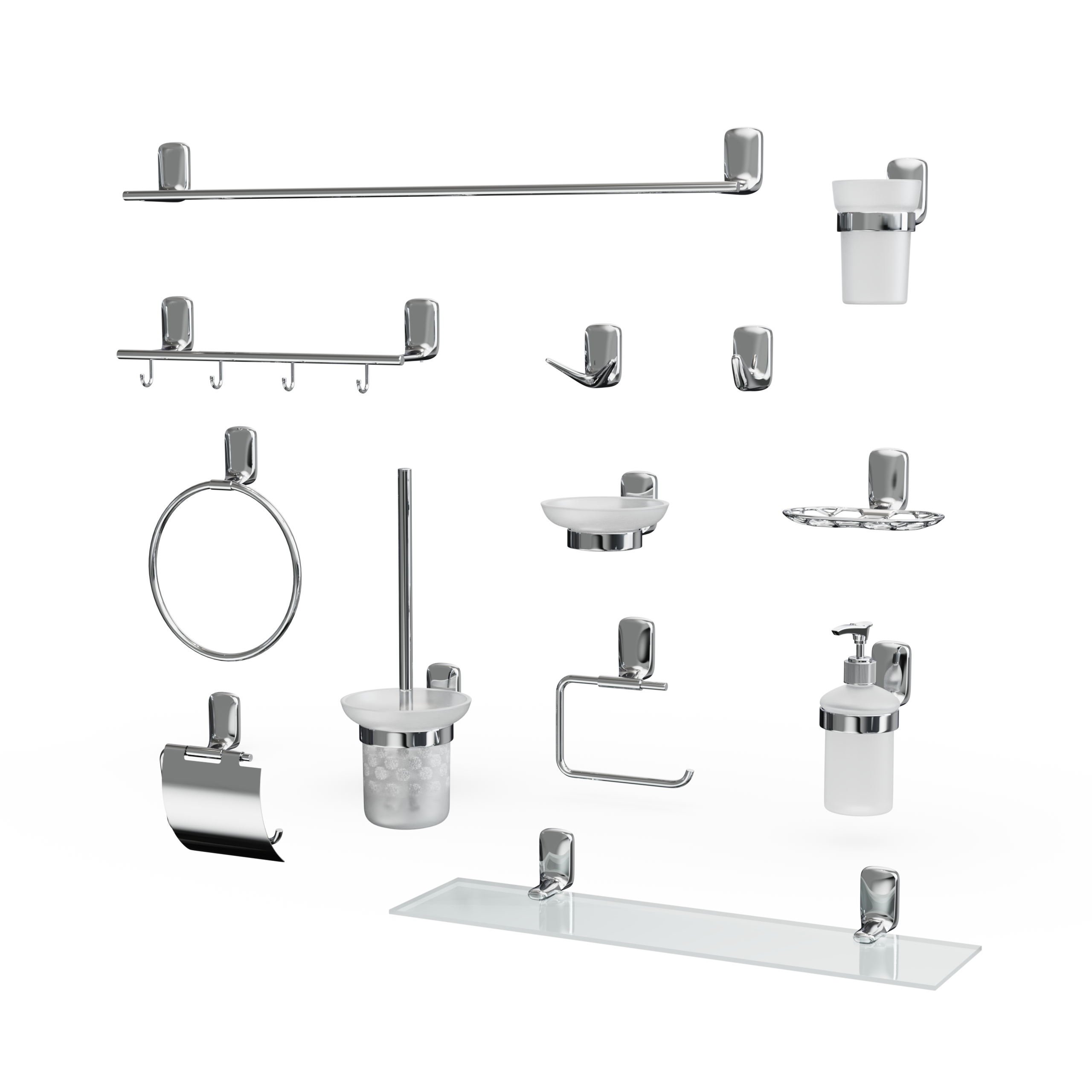 Держатель для туалетной бумаги LEMER Elegia с крышкой, хром 85202049 STLM-0059774 - Вид №3