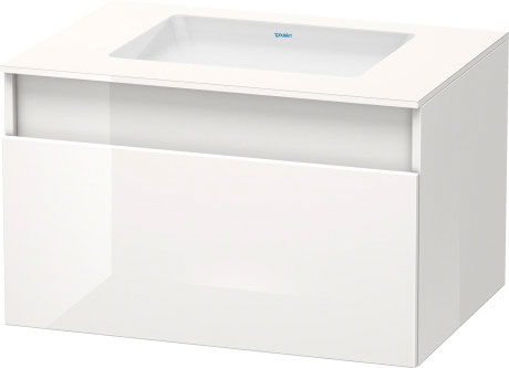 DS688307575 DuraStyle Тумбочка подвесная для встраиваемого снизу умывальника f-bonded Лен, декор Duravit - Вид №2