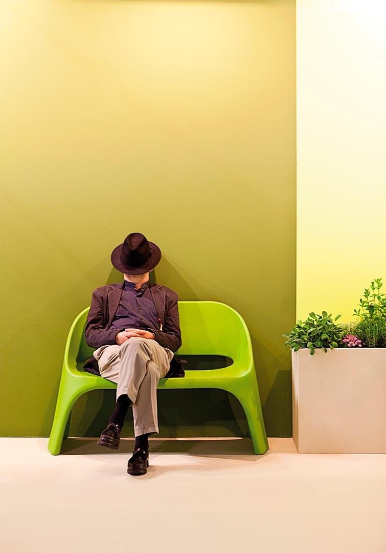 SLIDE Диван двухместный штабелируемый из полиэтилена Amélie Amelie sun-id-1460960 - Вид №2