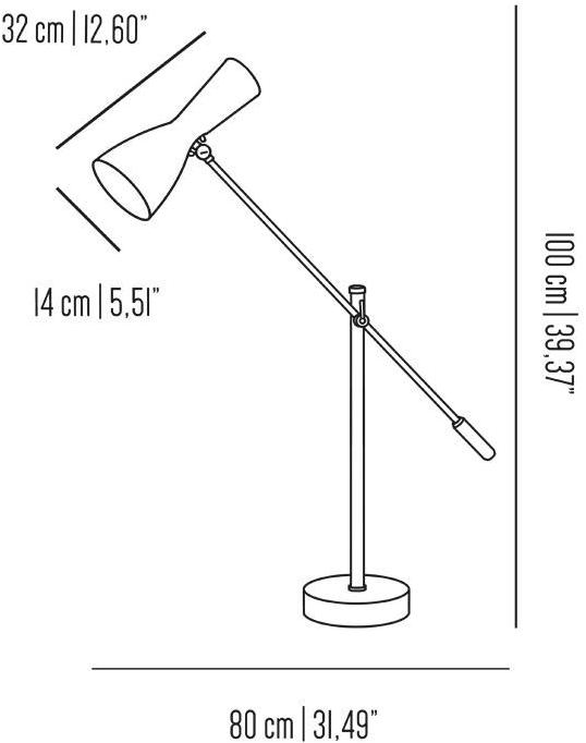 Il Bronzetto Настольная лампа из латуни с гибким кронштейном Wormhole Wor04j - Вид №1