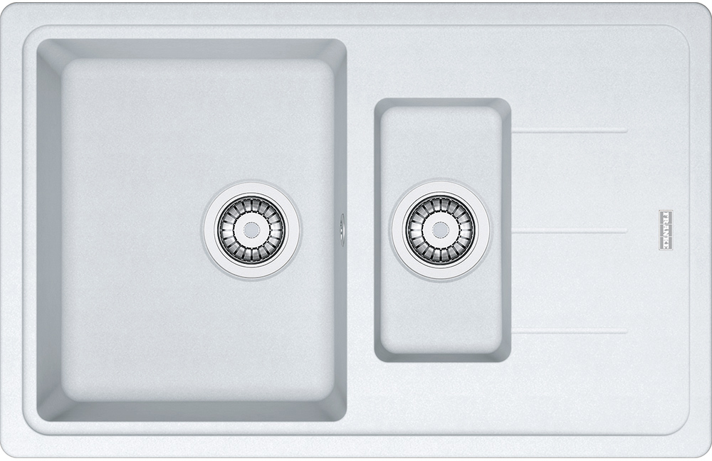 114.0280.893 Better, серия basis, fragranite, мойка bfg 651-78 белый стоп. Franke Franke Basis 
