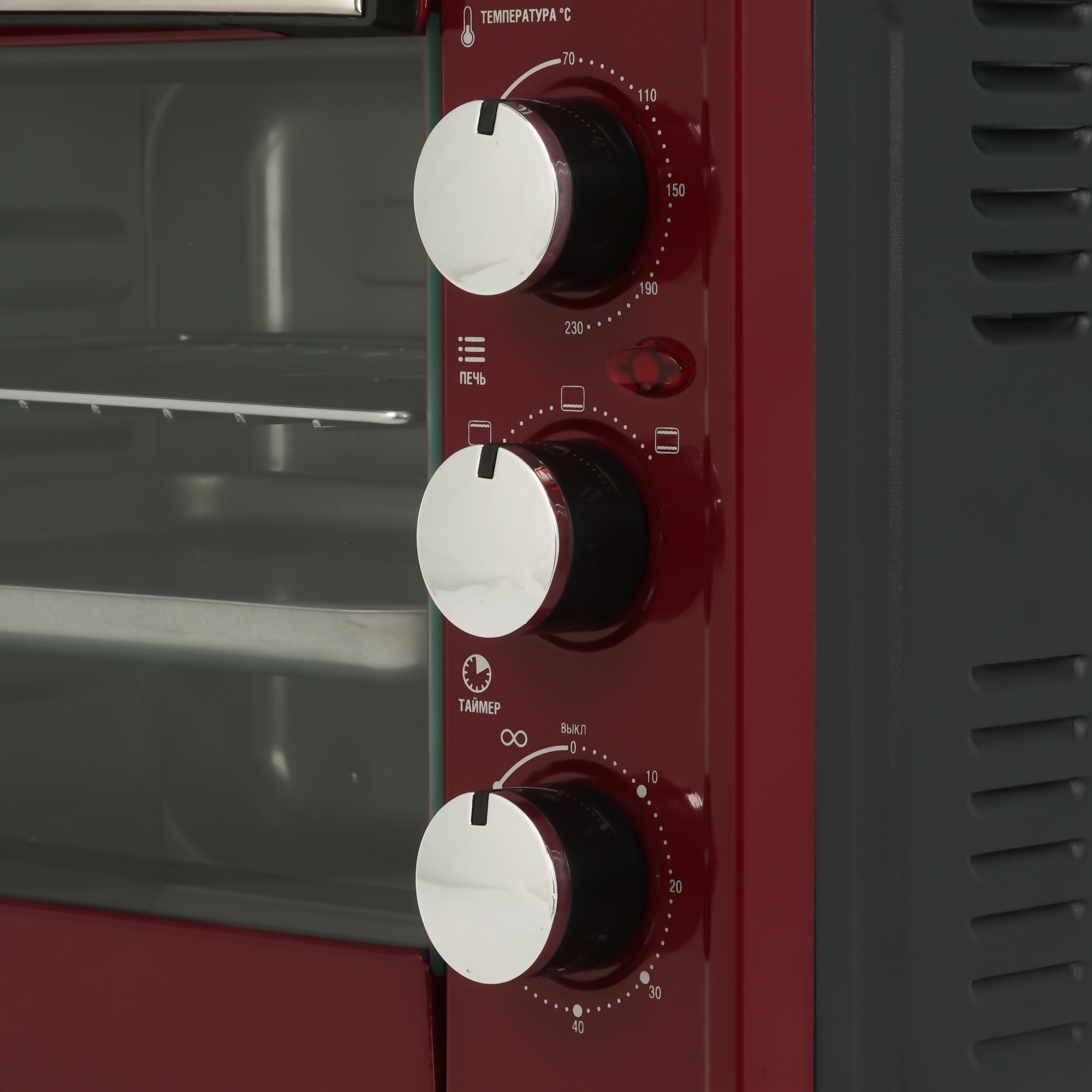 9226455 Мини-печь LUMME LU-EO1712A бордовый STDN-0094596 - Вид №3