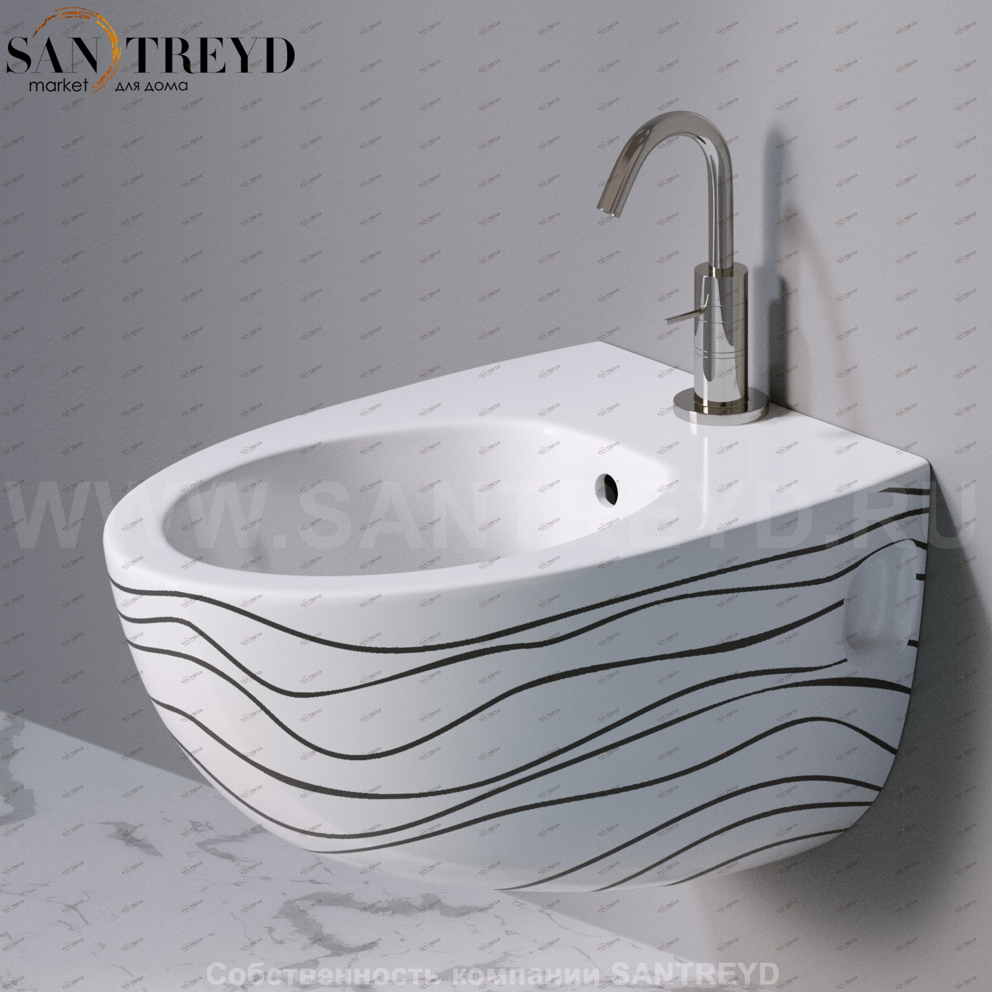 S512.410 Биде подвесное OVAL A. e T. Italia AeT ITALIA