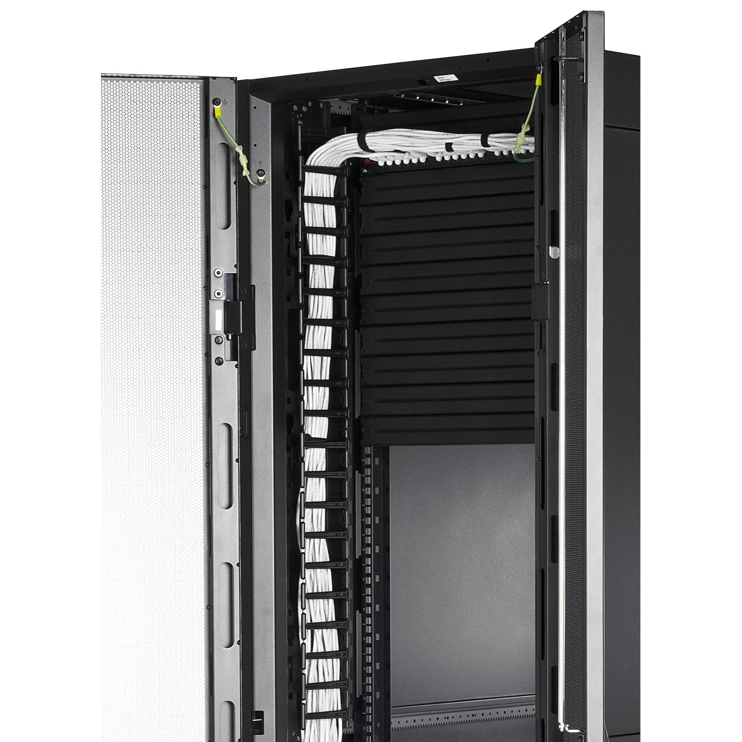 AR7723 Вертикальный однорядный кабельный организатор (пластиковые пальцы) для шкафов NetShelter SX 48U шириной 600мм (2 шт.) Schneider Electric 