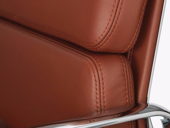 Кожаный спиц поворотный стул с подлокотниками VITRA Eames Soft Pad Group ARCH-00078216 - Вид №25