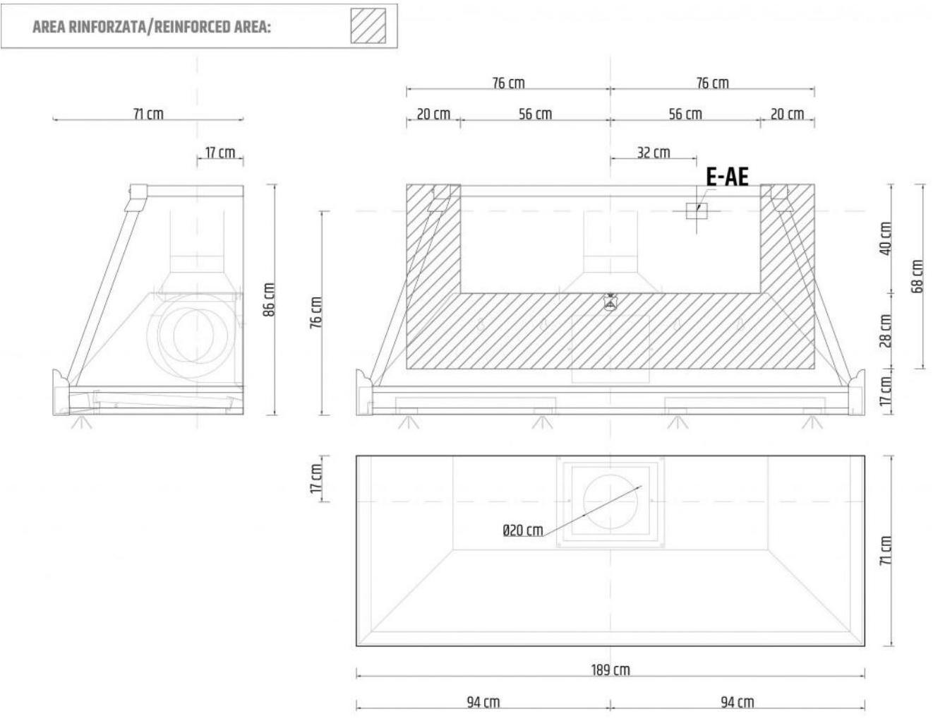 Профессиональная настенная медная вытяжка со встроенной подсветкой Santreyd sun-id-1433363 - Вид №4