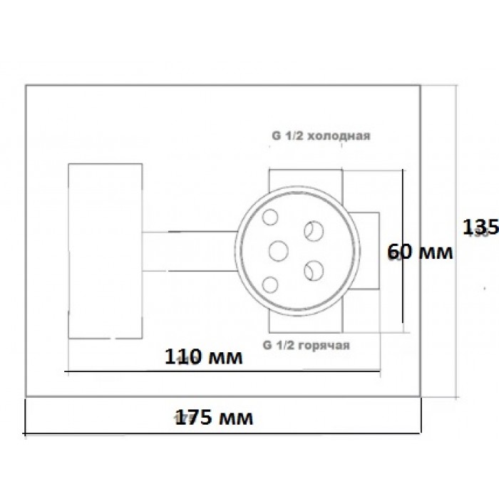Смеситель встраиваемый для биде Zorg A 116 BD BR Смеситель для кухни Zorg  - Вид №2