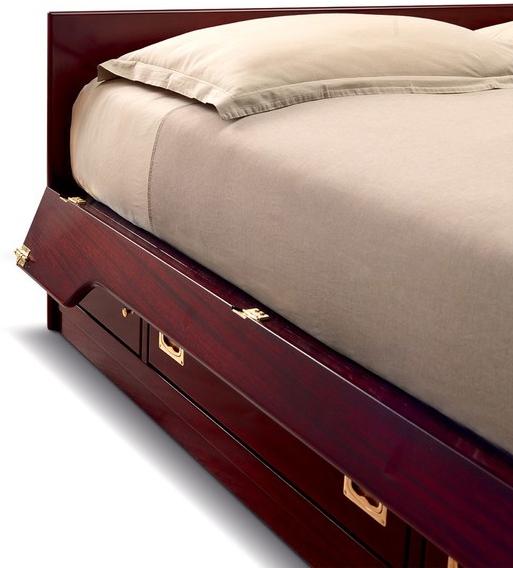 Caroti Двуспальная кровать из дерева с контейнерным изголовьем  555/g+506+551  - Вид №4