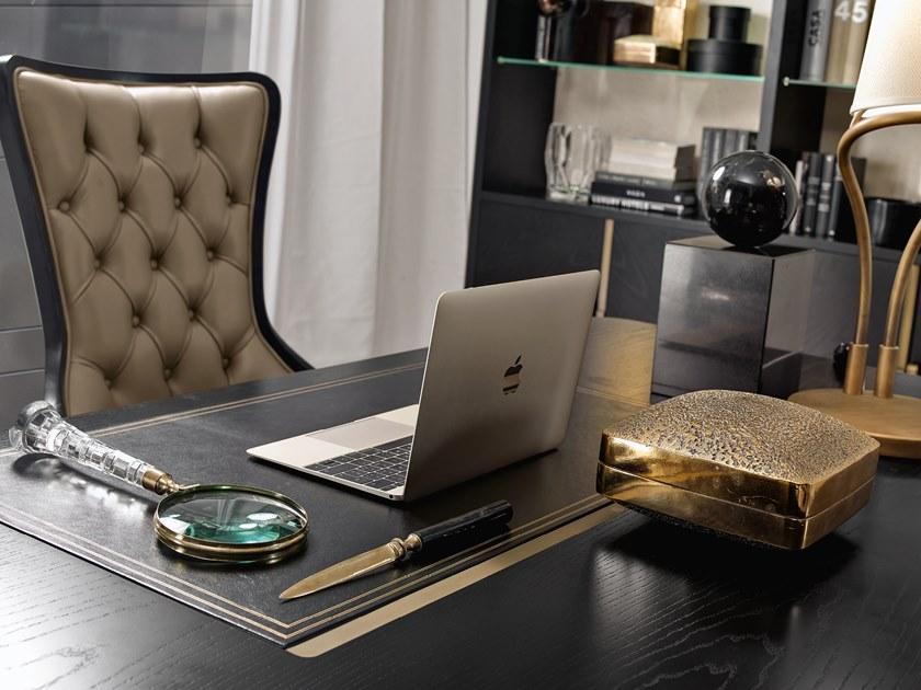 A.R. Arredamenti Стеганое кожаное кресло на колесиках Dilan D08 - Вид №3