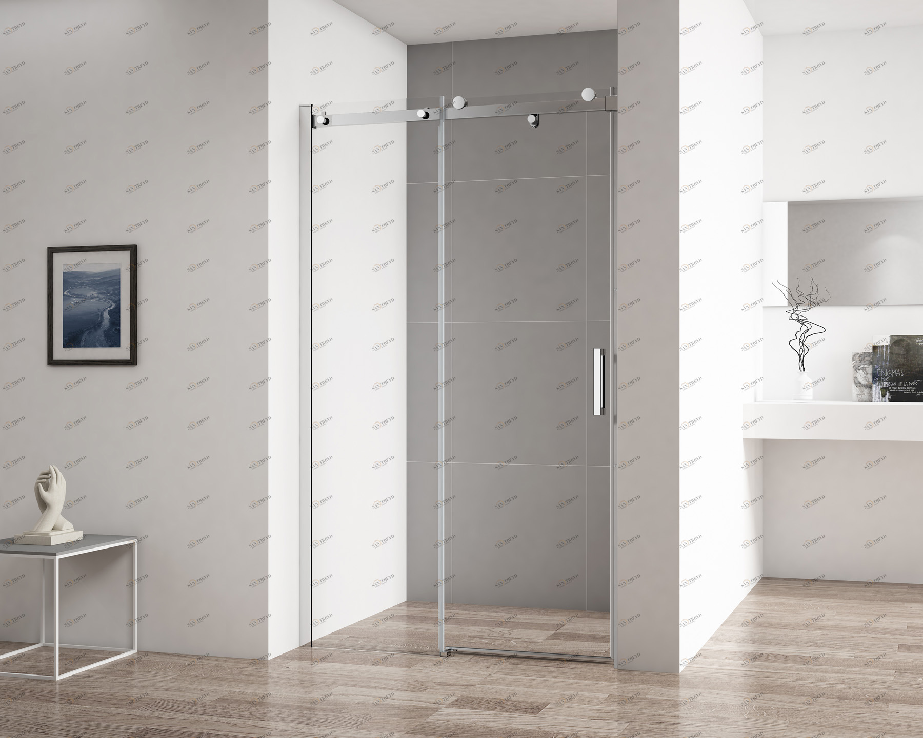 Душевая дверь в нишу CEZARES STYLUS-SOFT-BF-1-140-C-Cr 