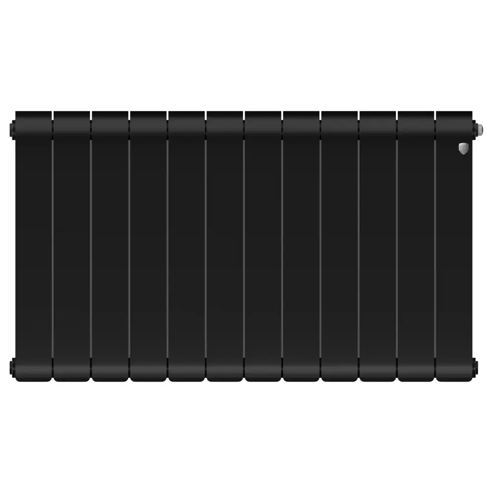 Биметаллический радиатор Royal Thermo Infinity 500/90, 12 секций, черный 89437350 STLM-1572380