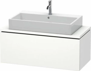 LC580401818 Тумбочка для компактной консоли L-Cube #LC5804 1020 x 477 мм Белый матовый, декор