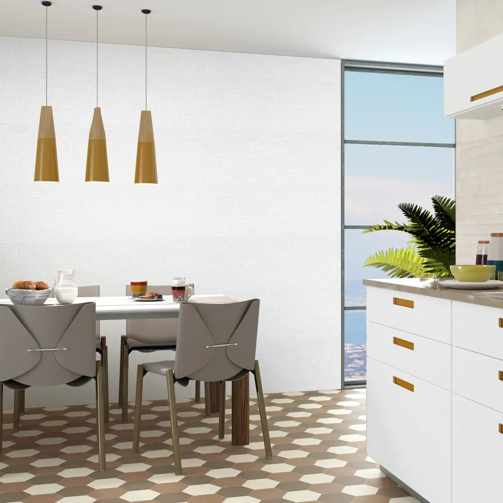 Santreyd Флизелиновые обои серые с кофейным узором 1.06 м 82832923 STLM-0036647 - Вид №3