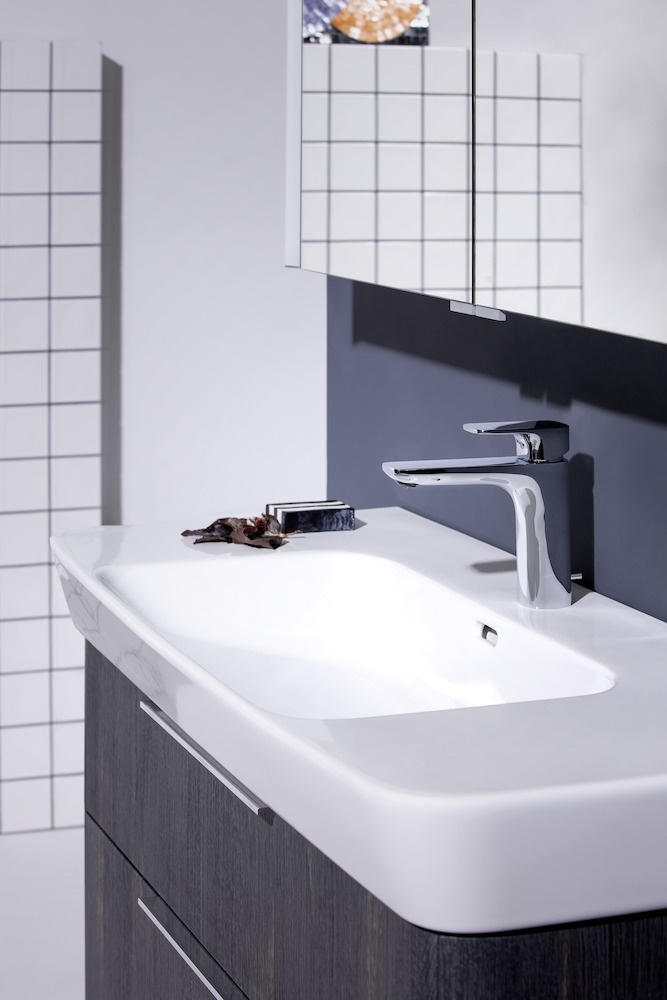 H3117510041211 однорычажный смеситель для раковины, фиксированный излив 140мм, с донным клапаном LAUFEN PRO - Вид №2
