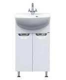 Тумба Лаванда-60 прямая белая с раков. мебельн.Балтика-60 см