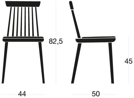 SIPA Стул из лакированного дерева со встроенной подушкой Colonial sun-id-1498458 - Вид №5