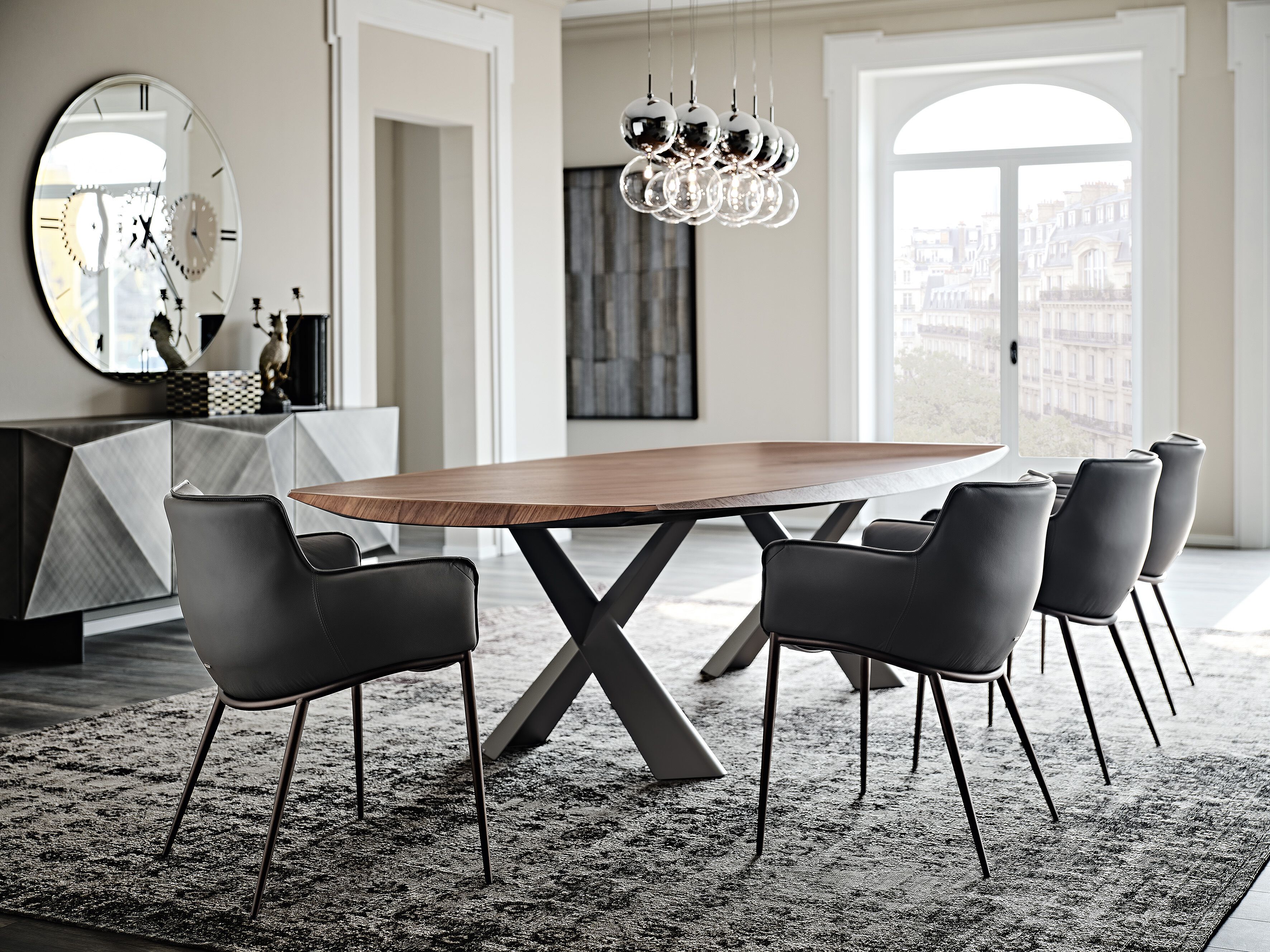 Стальной и деревянный бочковый стол Cattelan italia MAD MAX WOOD ARCH-00129890 - Вид №2