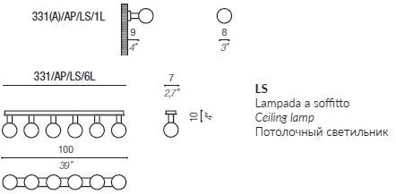 Aiardini Светодиодный потолочный светильник из латуни Lolita sun-id-1454946 - Вид №1