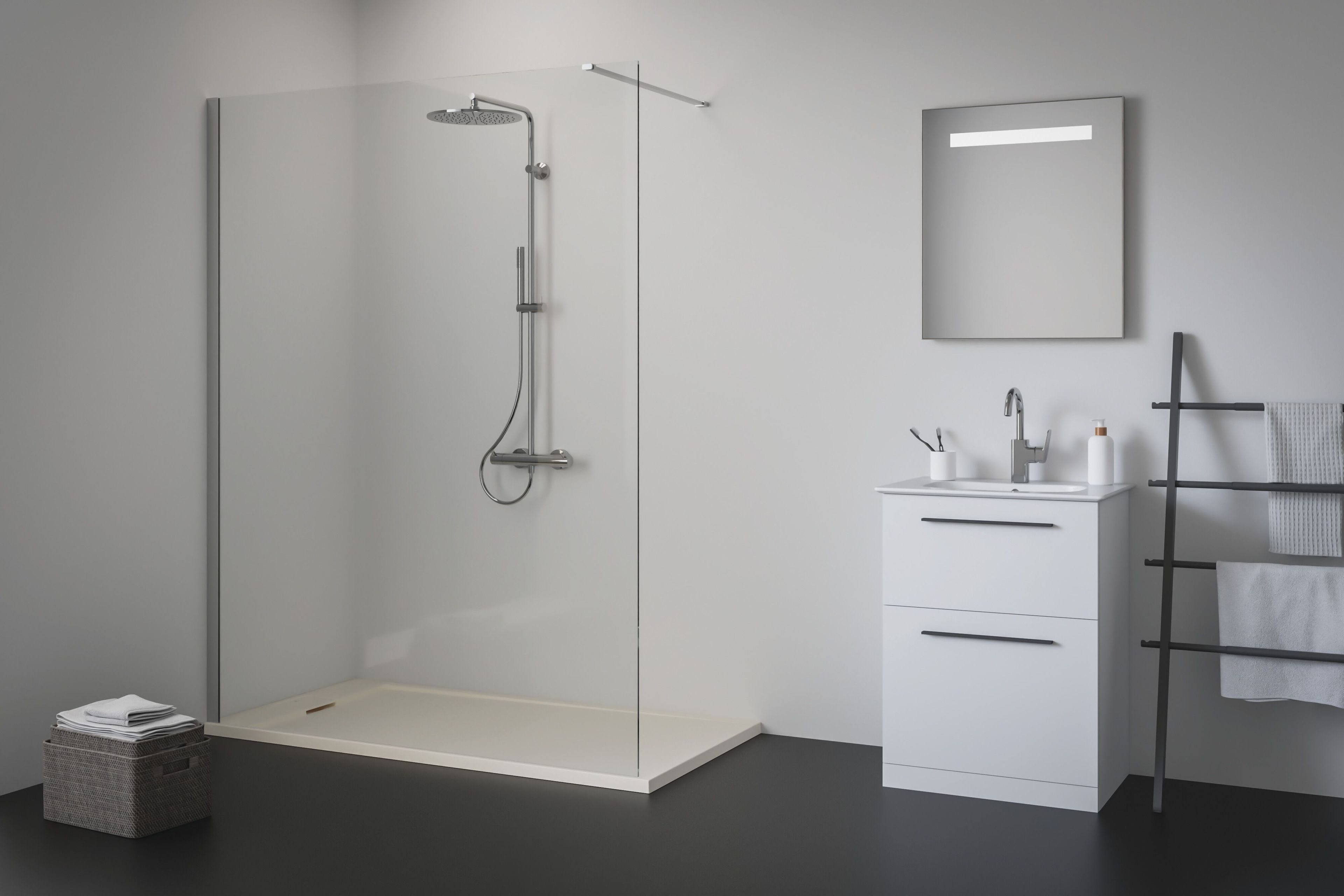 Прямоугольный поддон для душа из композитного материала Ideal Standard ULTRAFLAT S I.LIFE ARCH-00010953 - Вид №1