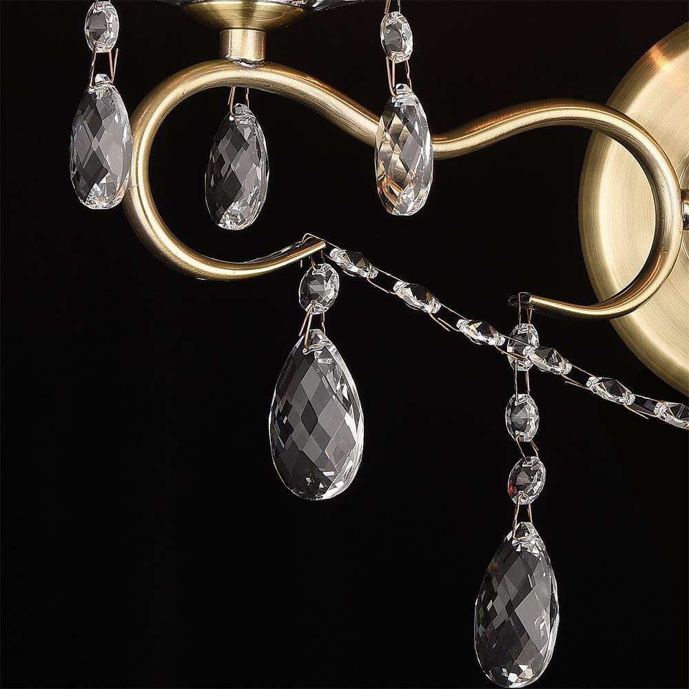 Бра настенное бронзовое Lumien Hall "Юнона" 0016/2W-AB LUMIEN HALL СВЕЧА 00-3931619 Бронза  - Вид №1