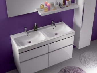 124120000 Подвесная раковина настенная прямоугольная Keramag  белая  - Вид №3