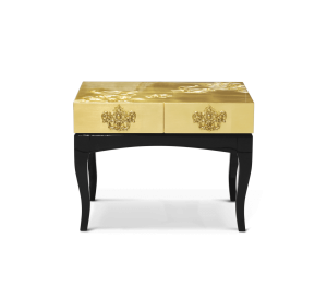 0-234 Золотая тумбочка Тринити Boca Do Lobo