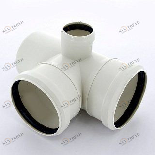 Крестовина SINIKON 87 D110х110х50 мм двухплоскостная левая шумоизолированная Комфорт 512033K