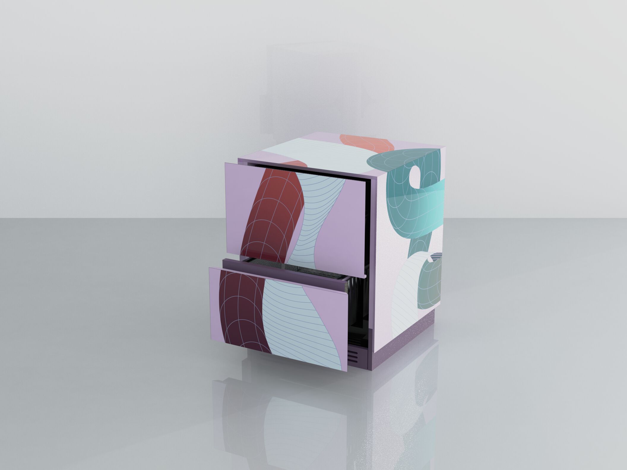 Холодильник с откидным верхом SKS | Signature Kitchen Suite двойной код ARCH-00009897 - Вид №1