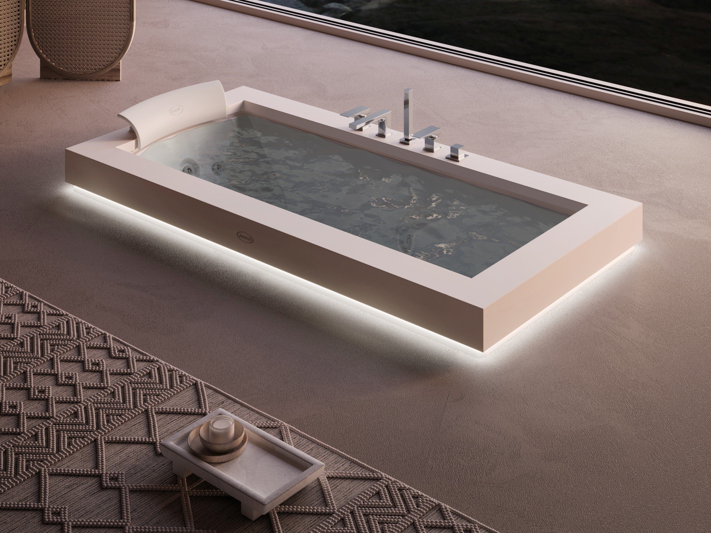 Встроенная ванна Corian® с гидромассажем Jacuzzi® ARCH-00030170