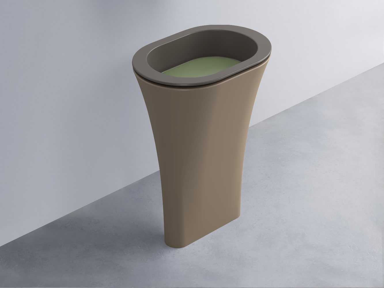 AMLA65-FN+AMPILO-AG+AMCOLO-AN Раковина Amedeo Ovale отдельностоящая cielo Enjoy + Amedeo Ceramica Cielo