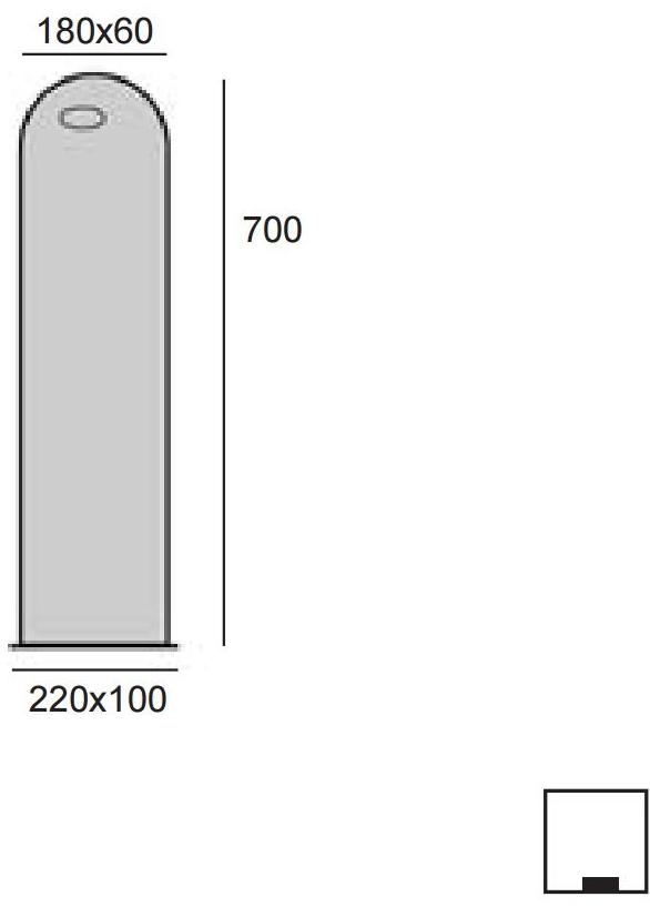 BEL-LIGHTING Столбик для фонарей / патрон в iroko  965.00.42  - Вид №5