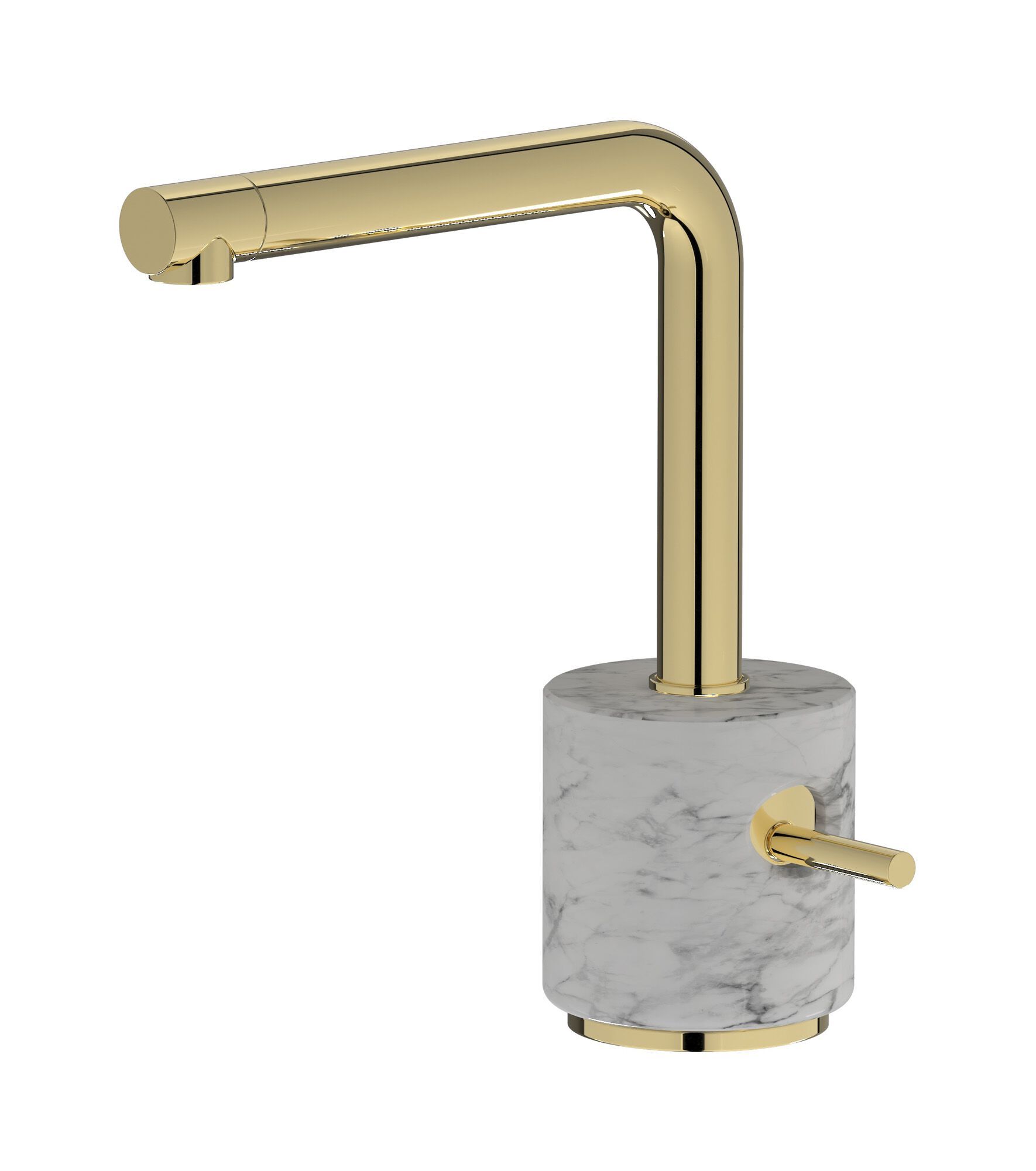 Смеситель для раковины с одной ручкой из мрамора IB мрамор + мрамор Elle ARCH-00119107 - Вид №6