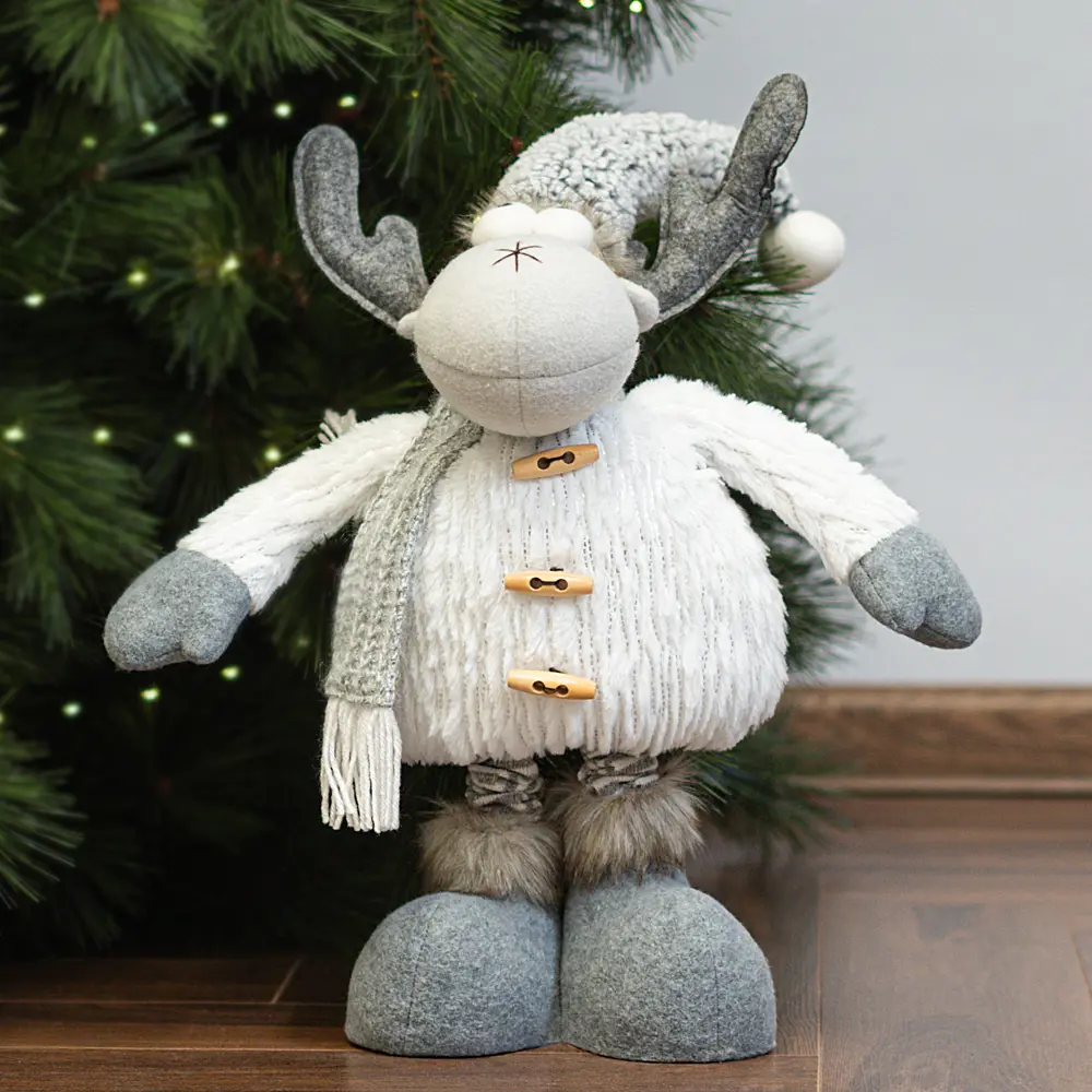 89368893 Декоративная фигура Олень Рождественский 42 см белая STLM-1366837 Santreyd  - Вид №1