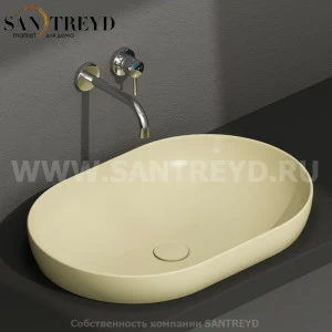 B6O61SE Встроенная раковина под столешницу овальная Ceramica Globo T-EDGE