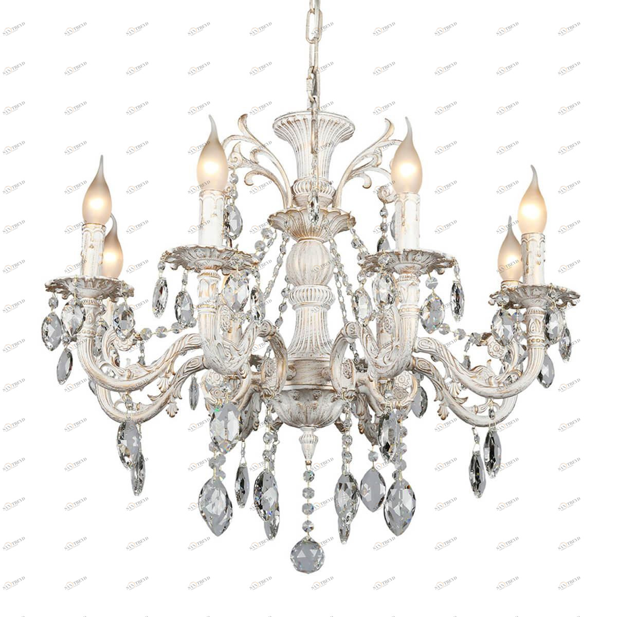 Подвесная люстра Omnilux OML-79003-08 OMNILUX ДИЗАЙНЕРСКИЕ 186224 Белый 