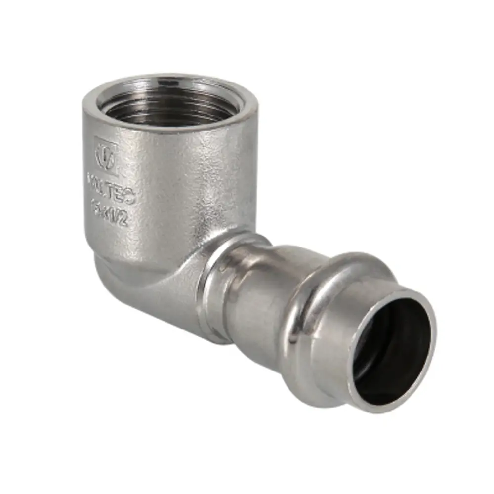 Угольник 90° Valtec внутренняя резьба 1/2"х18 мм нержавеющая сталь 88287844 STLM-2025480 