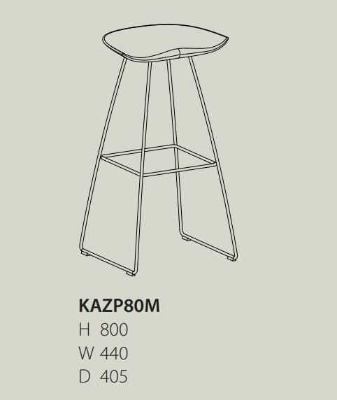 Высокий стул из массива дерева Karl Andersson KAZ ARCH-00081022 - Вид №14