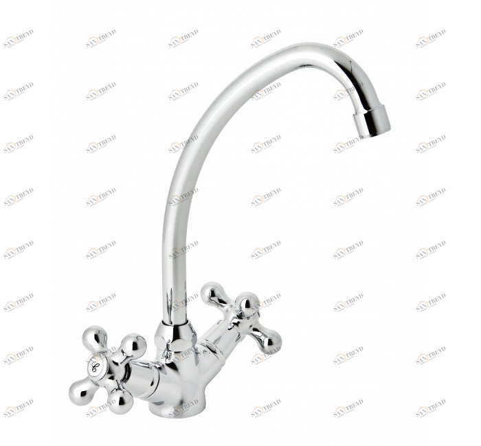 GENEBRE 68540 09 45 66 Смеситель для мойки, излив в виде лебединой шеи 