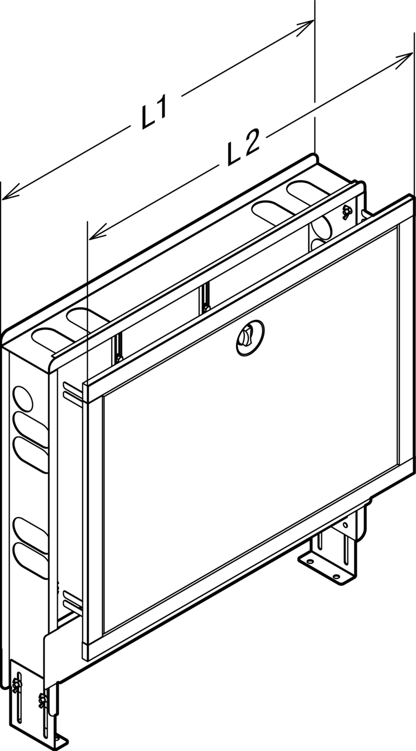 Viega Встраиваемый коллекторный шкаф 1294.3 (692193) 692 193 - Вид №2