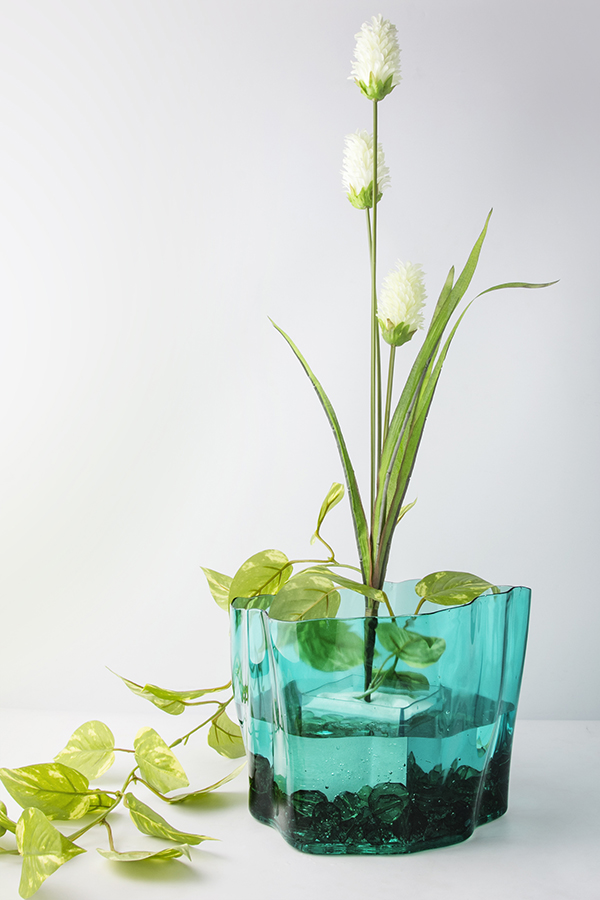 Органайзер зеленый прозрачный средний Flow QUALY  00-3872243 Зеленый;прозрачный  - Вид №1