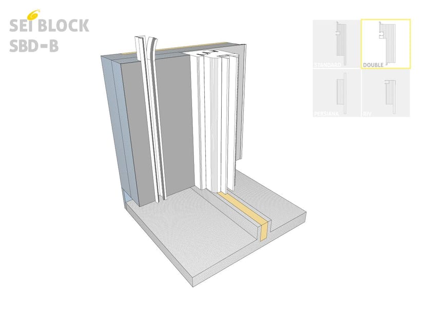 Теплоизоляционное плечо для оконного отсека Sei System SEI BLOCK DOUBLE B ARCH-00114684