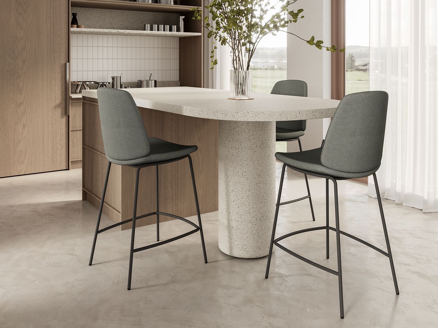 Тканевый кухонный стул MOBLIBERICA Лиссе ARCH-00122229 - Вид №5