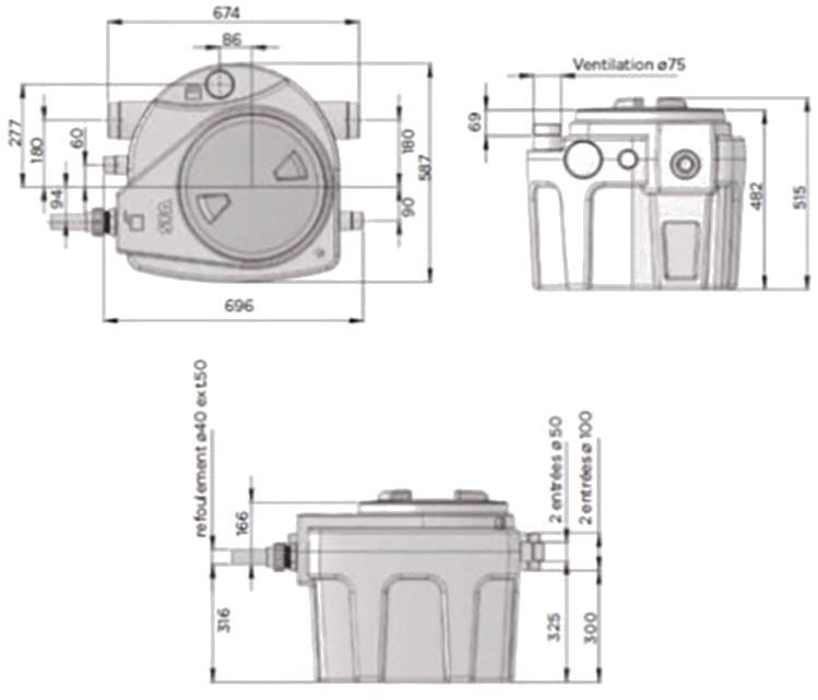 Sanitrit Станция автоматического подъема сточных вод  Stsu110  - Вид №1
